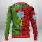 NCAA North Carolina Tar Heels Grinch & Scooby-doo Ugly Hoodie 3D Zip Hoodie 3D Ugly Christmas Sweater 3D Fleece Hoodie