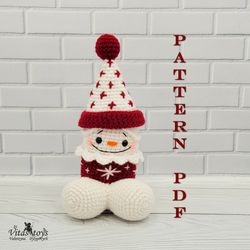 Toy Merry Penis Snowman amigurumi crochet pattern