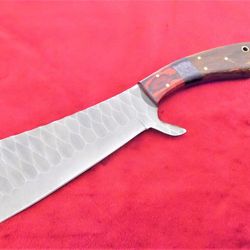 custom handmade damascus steel cleaver camping hunting butcher chopper meatknife