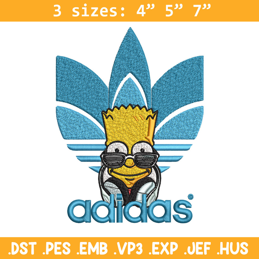 Bart simpson adidas Embroidery Design,Adidas Embroidery, Brand Embroidery, Embroidery File, Logo shirt, Digital download.jpg