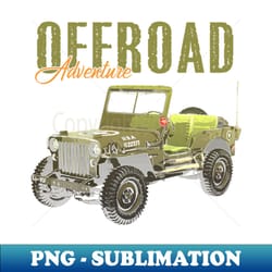 willys mb jeep car offroad adventure - digital sublimation download file - spice up your sublimation projects