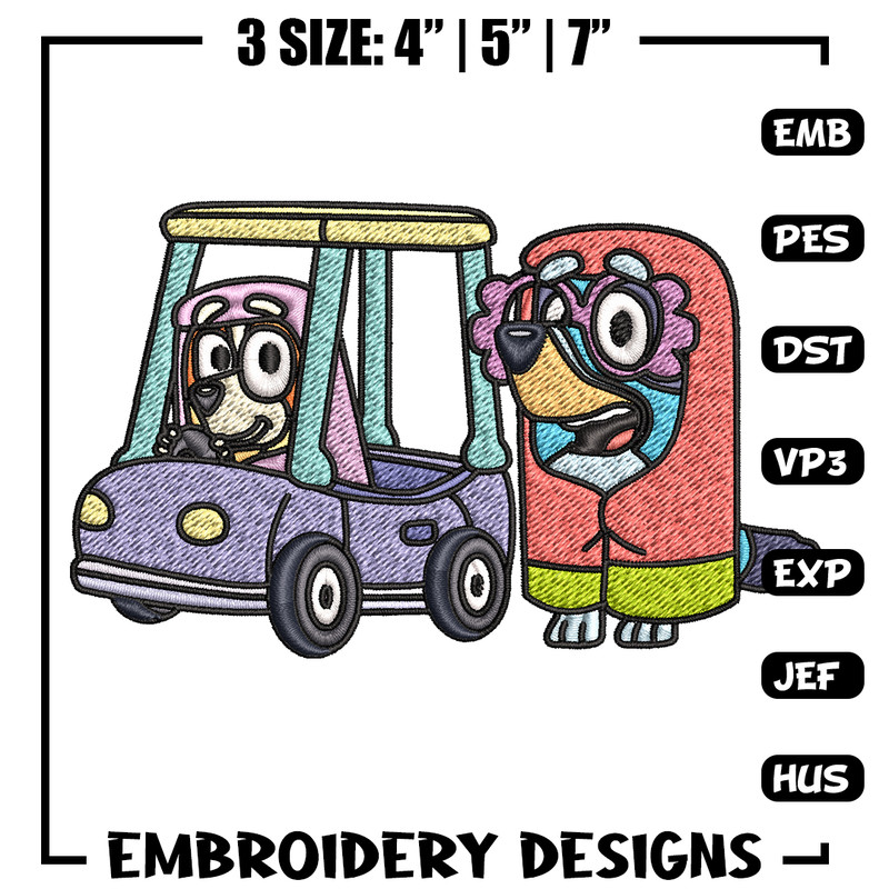 Bluey bingo Embroidery design, Bluey Embroidery, Embroidery File, cartoon design, cartoon shirt, Digital download..jpg