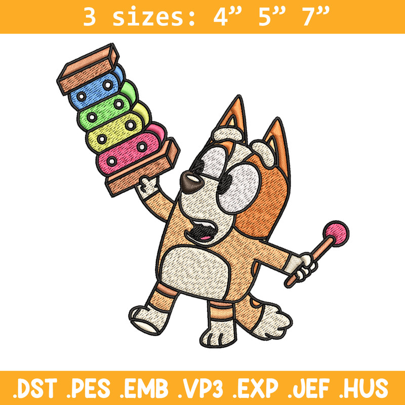 Bluey Bingo Embroidery, Bluey cartoon Embroidery, Embroidery File, cartoon design, cartoon shirt, Digital download..jpg