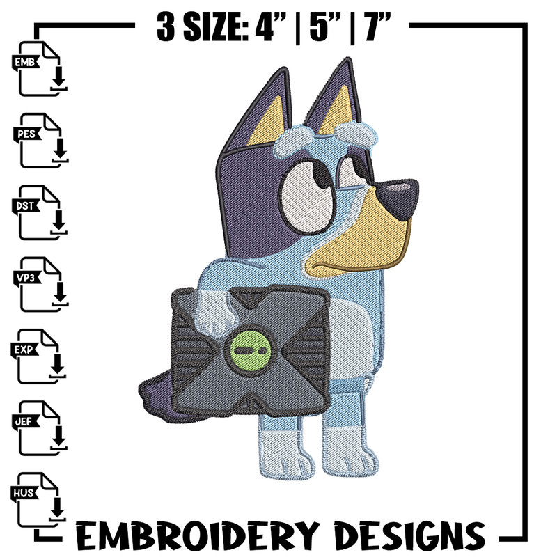 Bluey cartoon Embroidery, Bluey Embroidery, Embroidery File, cartoon design, cartoon shirt, Digital download..jpg