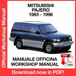 WORKSHOP MANUAL SERVICE REPAIR MITSUBISHI PAJERO (1993-1996) (EN)