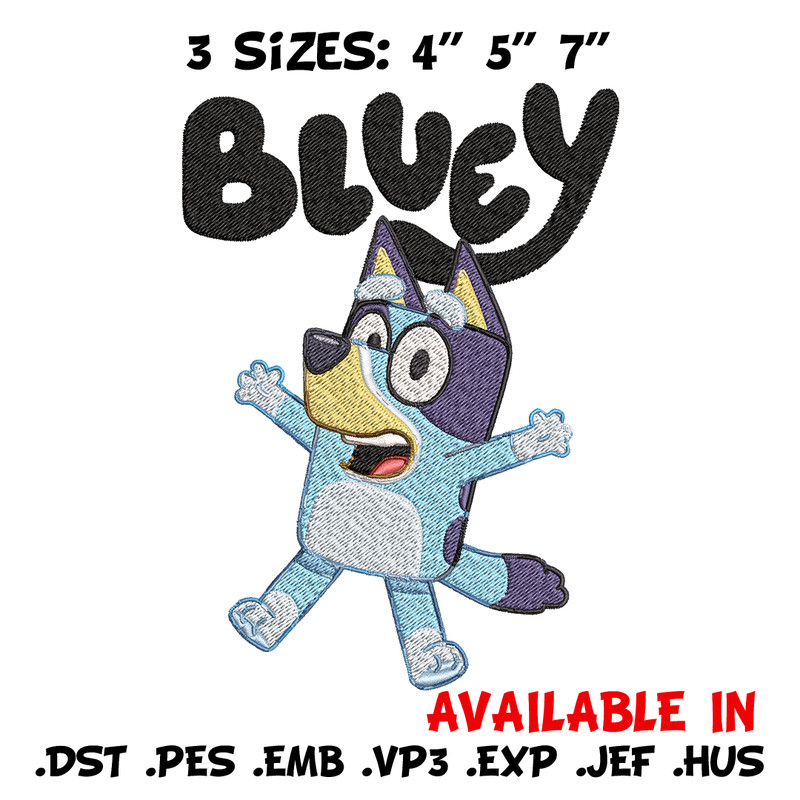 Bluey Embroidery, Bluey Cartoon Embroidery, cartoon Embroidery, cartoon shirt, Embroidery File, digital download..jpg