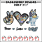 Bluey Peace Love bandit Embroidery design, Bluey cartoon Embroidery, cartoon design, Embroidery File, Digital download..jpg