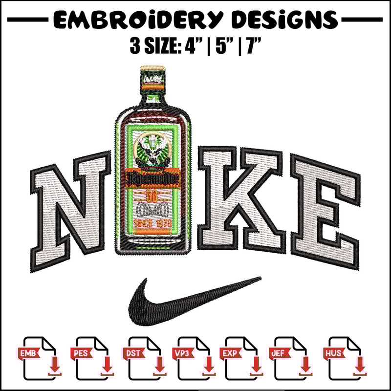 Bottle x nike embroidery design, Nike embroidery, Embroidery file, Embroidery shirt, Nike design, Digital download.jpg