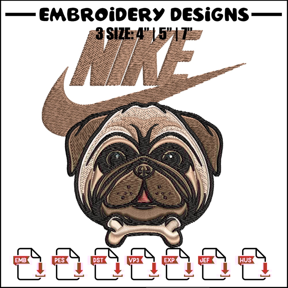 Bulldog Nike Embroidery design, Bulldog logo Embroidery, Nike design, Embroidery file, logo shirt, Instant download..jpg