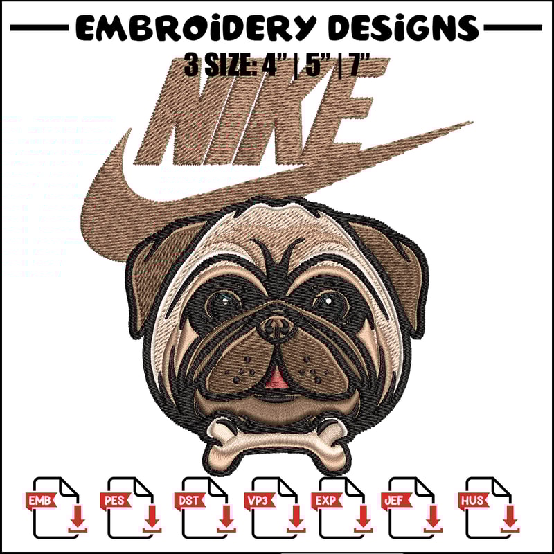 Bulldog Nike Embroidery design, Bulldog logo Embroidery, Nike design, Embroidery file, logo shirt, Instant download..jpg