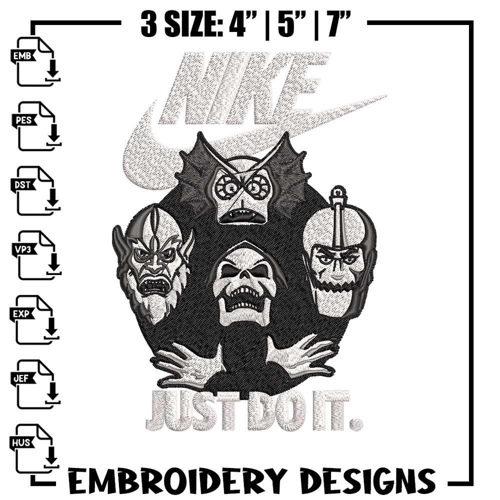 Bo-He-Man-ian Rhapsody Nike Embroidery design, Cartoon Embroidery, Logo Nike design, Embroidery file, Instant download..jpg