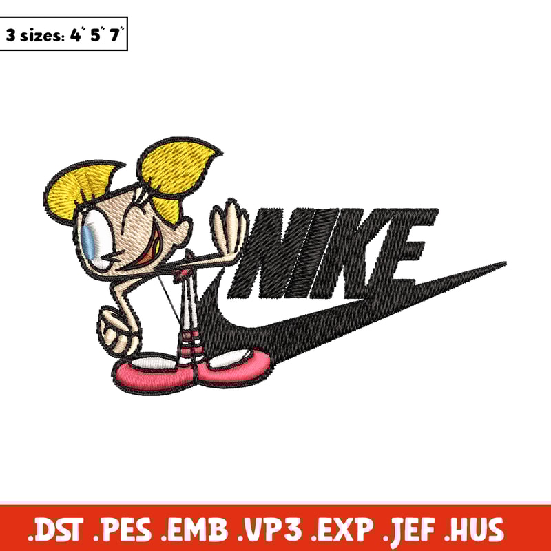 Bubbles cartoon Nike Embroidery design, Bubbles cartoon Embroidery, Nike design, Embroidery file, Instant download..jpg