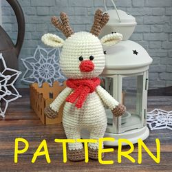 Christmas deer crochet pattern Christmas Santa's assistants crochet pattern Reindeer crochet pattern