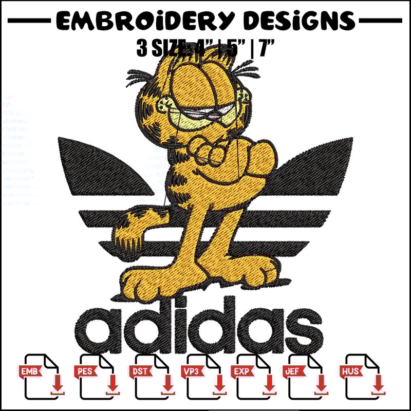 Cartoon cat adidas Embroidery Design, Adidas Embroidery, Brand Embroidery, Embroidery File,Logo shirt,Digital download.jpg
