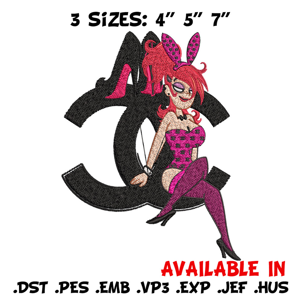 Bunny girl gucci Embroidery Design, Gucci Embroidery, Brand Embroidery, Embroidery File, Logo shirt, Digital download.jpg