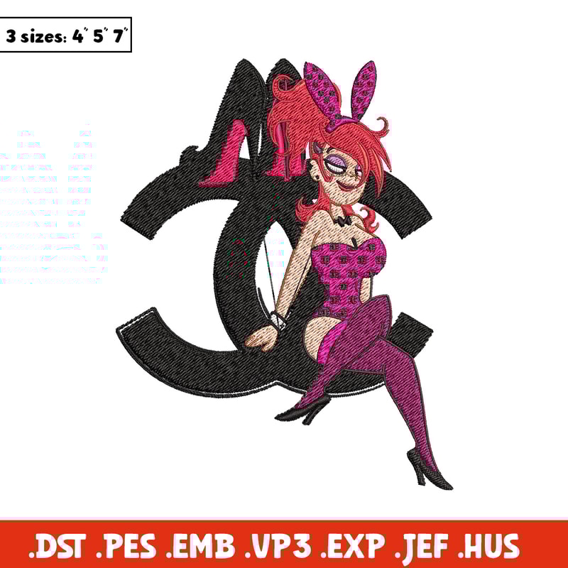 Bunny girl gucci Embroidery Design, Gucci Embroidery, Brand Embroidery, Embroidery File, Logo shirt, Digital download.jpg