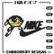 Buttercup Nike Embroidery design, Powerpuff Girls cartoon Embroidery, Nike design, Embroidery file, Instant download..jpg