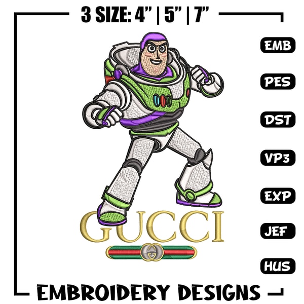 Buzz lightyear Gucci Embroidery design, Buzz lightyear Embroidery, cartoon design, Embroidery File, Instant download..jpg