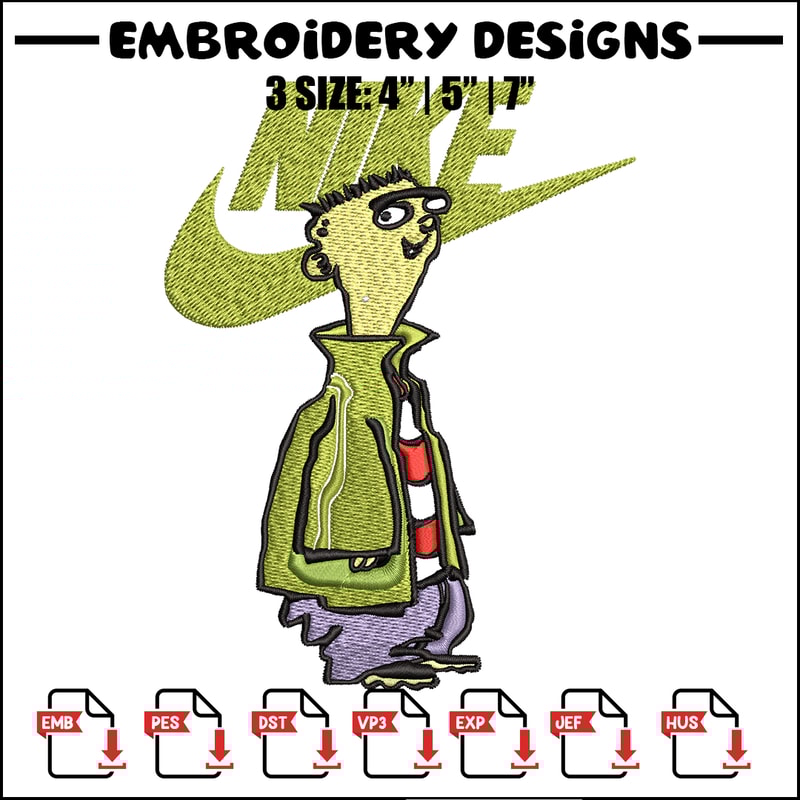 Cartoon Nike Embroidery design, Cartoon Embroidery, Nike design, Embroidery file, logo nike shirt, Instant download..jpg
