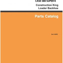 580 Loader Backhoe Service Parts Manual Fits Case 580 Super K