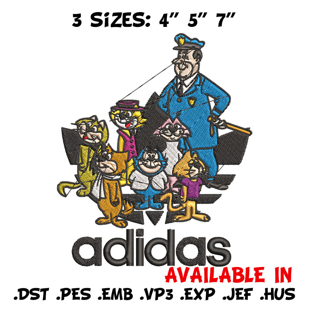 Cartoon cat Embroidery Design, Adidas Embroidery, Embroidery File, Cartoon Embroidery, Logo shirt, Digital download.jpg
