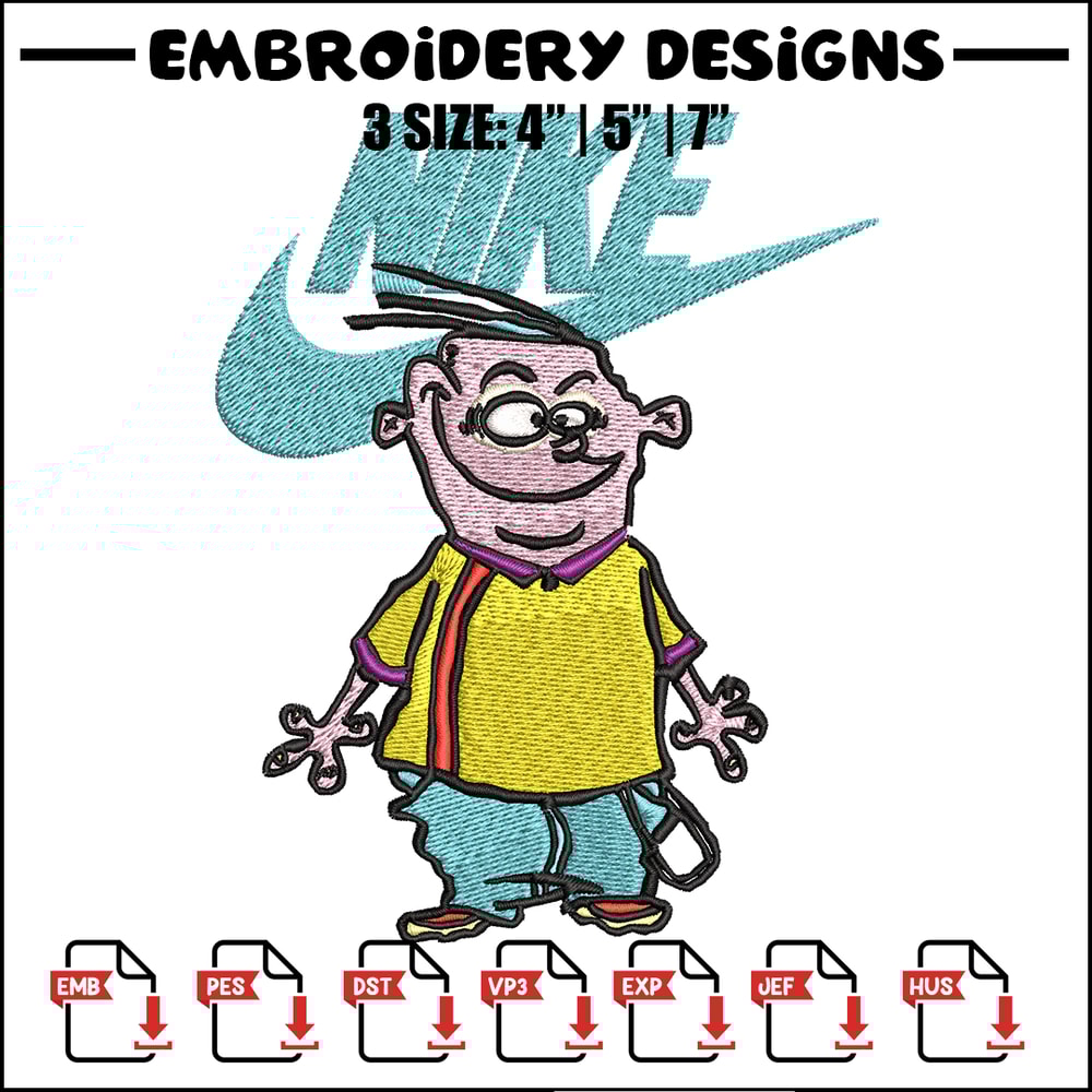 Cartoon swoosh Nike Embroidery design, Cartoon swoosh Nike Embroidery, Nike design, Embroidery file, Instant download..jpg