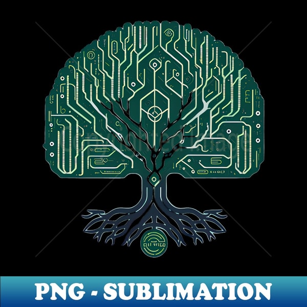 Tech tree design - PNG Transparent Sublimation Design - Bold - Inspire ...