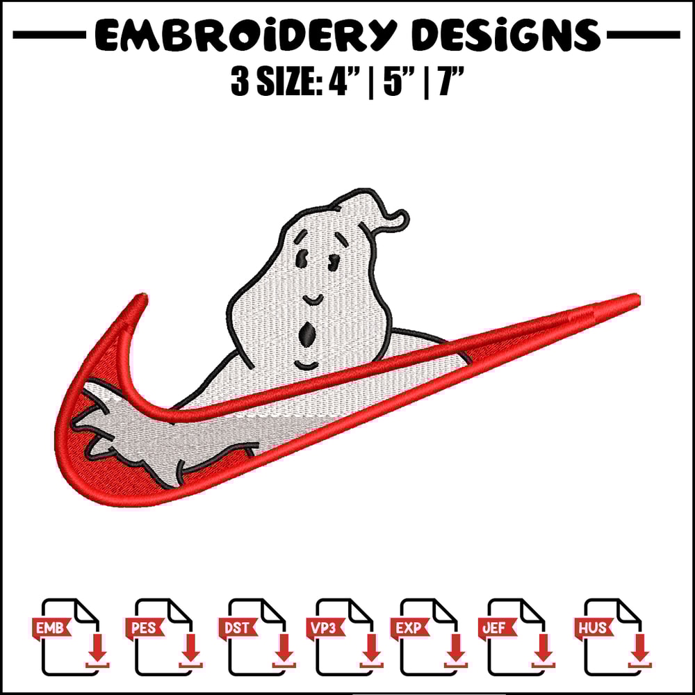 Casafantasmas nike embroidery design, Ghostbusters embroidery, nike design, movie design, movie shirt, Digital download.jpg