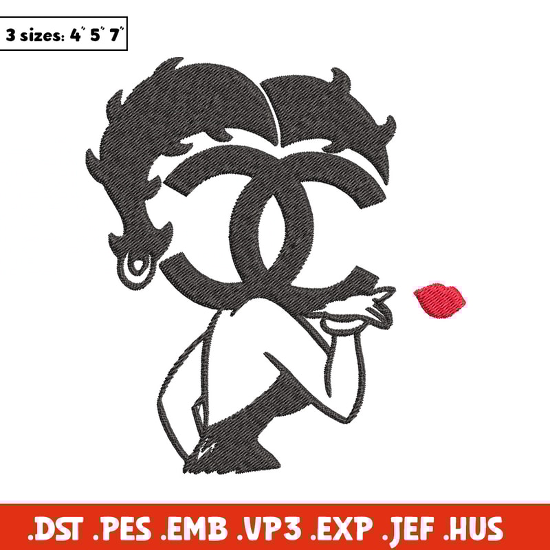 Cartoon girl gucci Embroidery Design, Gucci Embroidery, Brand Embroidery, Embroidery File, Logo shirt, Digital download.jpg