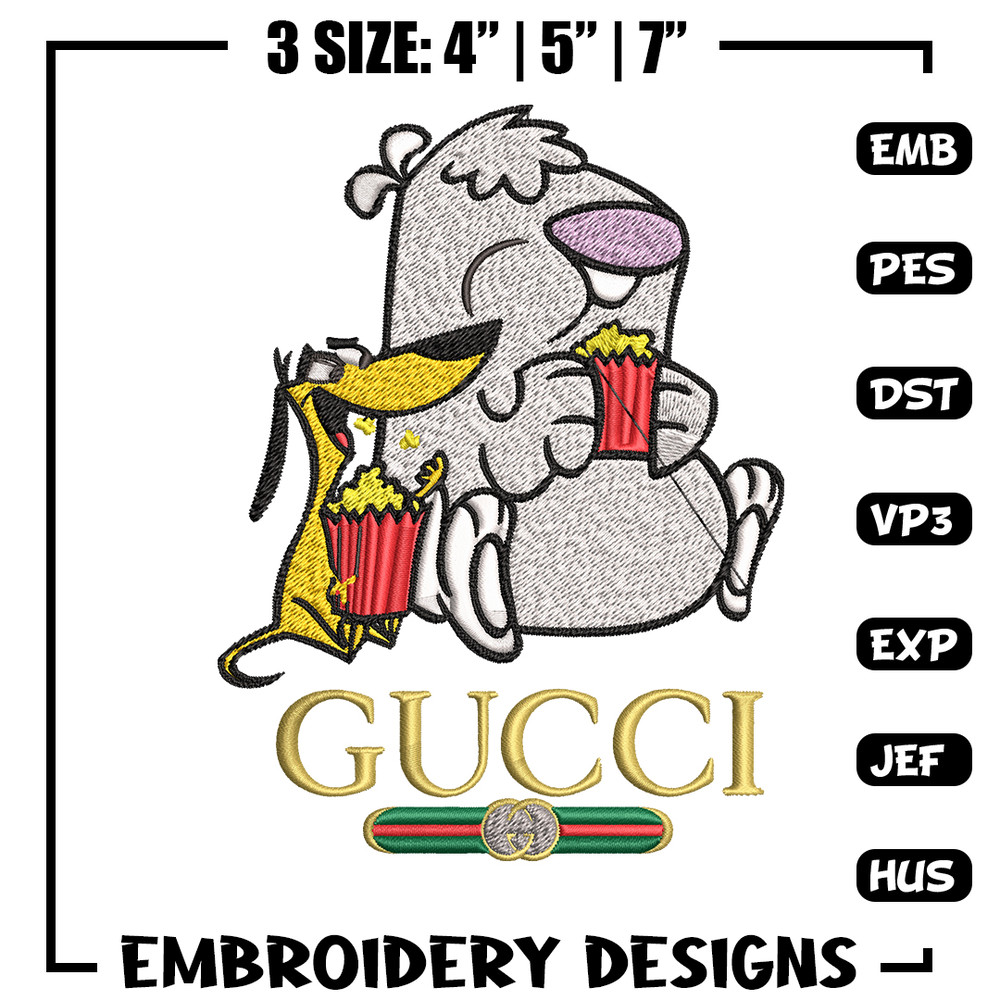 Cartoon Gucci Embroidery design, Cartoon Gucci Embroidery, cartoon design, Embroidery File, Gucci logo, Digital download.jpg