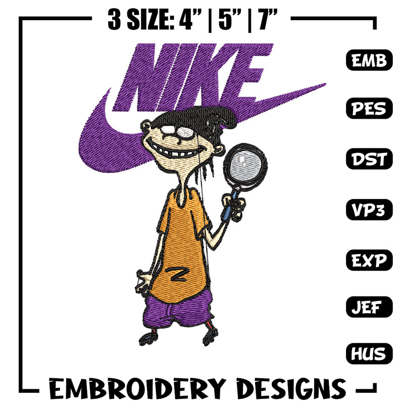 Cartoon Nike Embroidery design, Cartoon Embroidery, Nike design, Embroidery file, logo nike shirt, Instant download.jpg