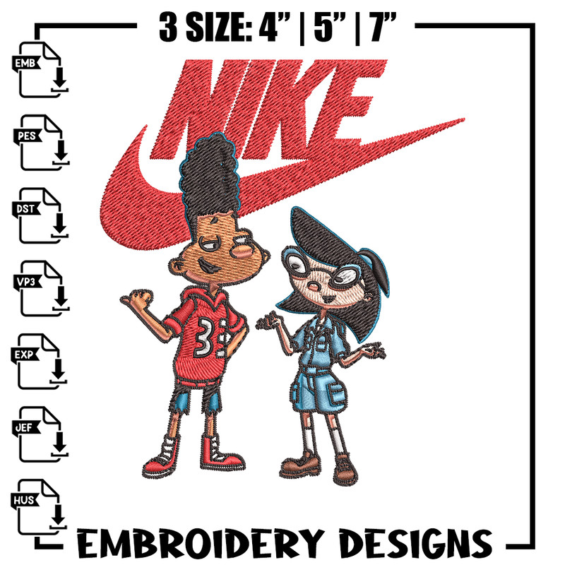 Cartoon Nike Embroidery design, cartoon Embroidery, Nike design, Embroidery file, logo shirt, Instant download..jpg