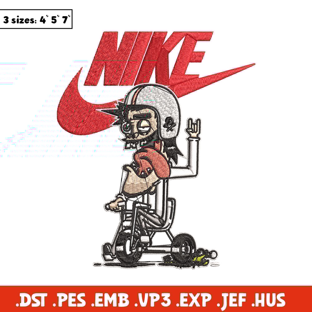 Cartoon Nike Embroidery design, Cartoon funny Embroidery, Nike design, Embroidery file, logo shirt, Instant download..jpg
