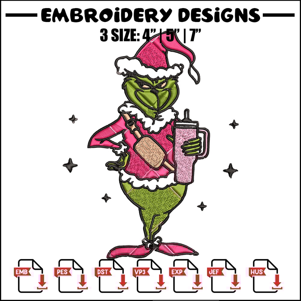Chrismas grinch Embroidery Design, Grinch Embroidery, Embroidery File, Brand Embroidery, Logo shirt, Digital download.jpg