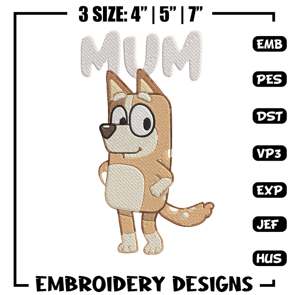 Chilli Heeler Embroidery, Bluey Cartoon Embroidery, cartoon Embroidery, Embroidery File, cartoon shirt, digital download.jpg