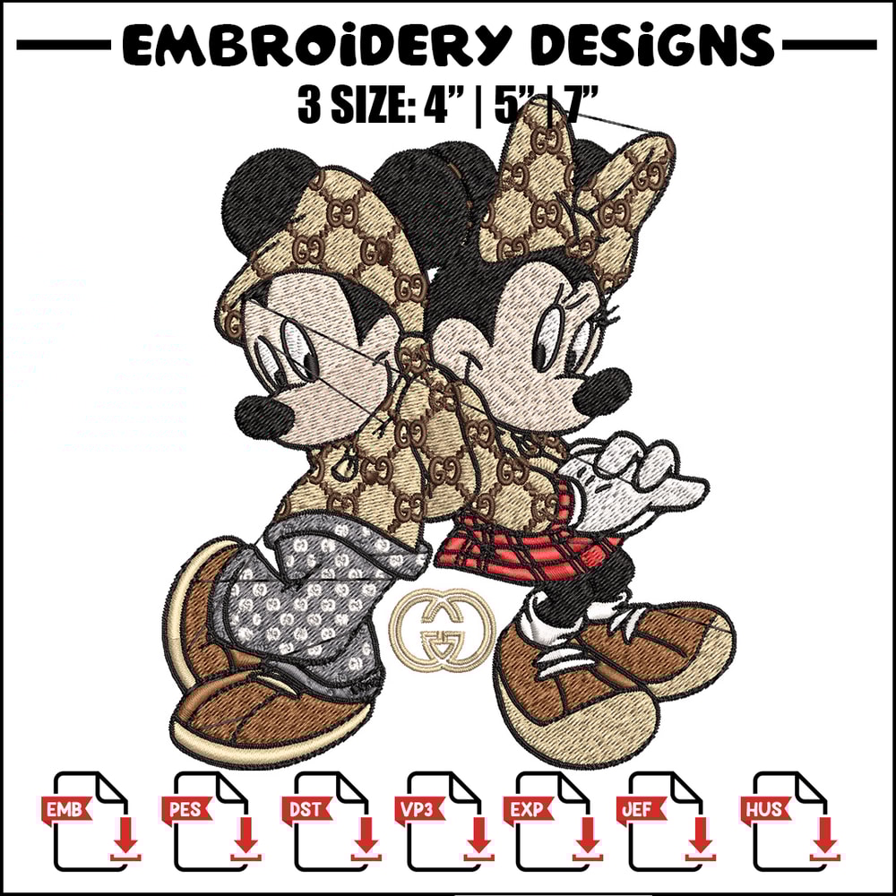 Couple gucci mouse Embroidery Design, Gucci Embroidery, Embroidery File, Logo shirt,Sport Embroidery, Digital download.jpg