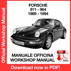 WORKSHOP MANUAL SERVICE REPAIR PORSCHE 911 964 (1989-1994) (EN)