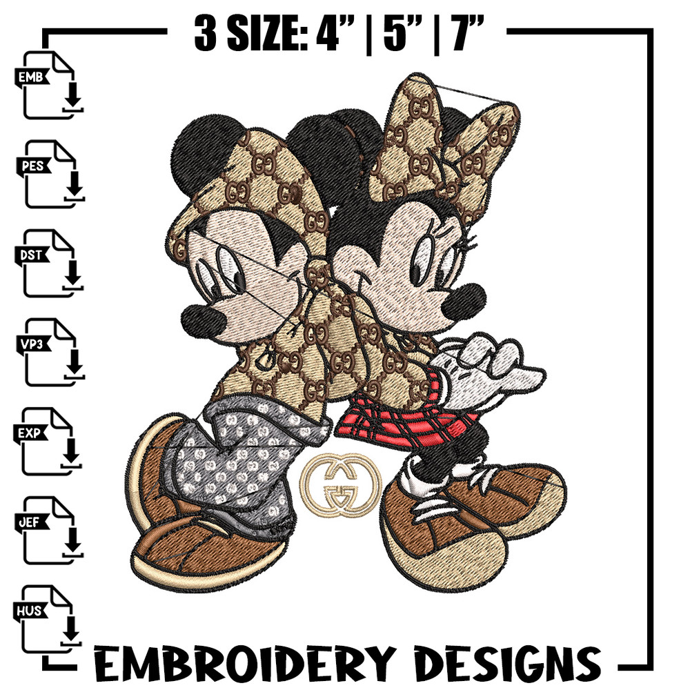 Couple gucci mouse Embroidery Design, Gucci Embroidery, Embroidery File, Logo shirt,Sport Embroidery, Digital download.jpg