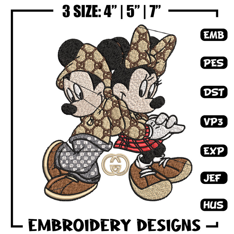 Couple gucci mouse Embroidery Design, Gucci Embroidery, Embroidery File, Logo shirt,Sport Embroidery, Digital download.jpg