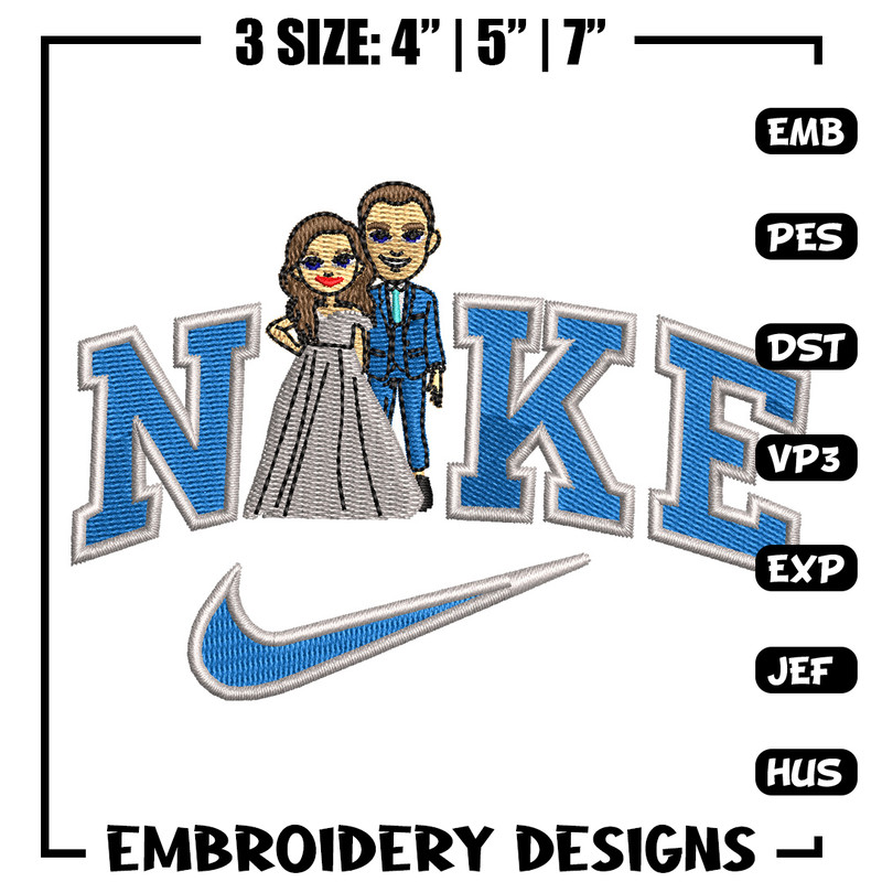 Couple x nike embroidery design, Couple embroidery, Nike design, Embroidery shirt, Embroidery file, Digital download.jpg
