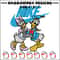 Daisy and Donald duck Nike Embroidery design, Cartoon Embroidery, Nike design, Embroidery file, Instant download.jpg