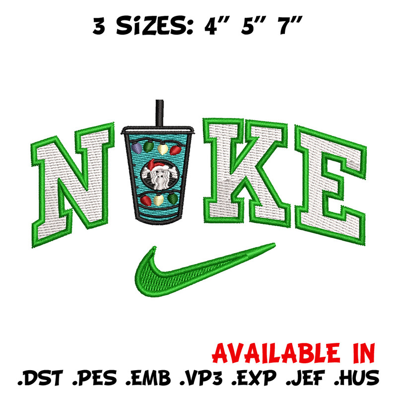 Cup green x nike embroidery design, Cup embroidery, Nike design, Embroidery shirt, Embroidery file, Digital download.jpg