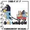 Dad wegon bluey Embroidery, Bluey cartoon Embroidery, Embroidery File, cartoon design, cartoon shirt, Digital download..jpg