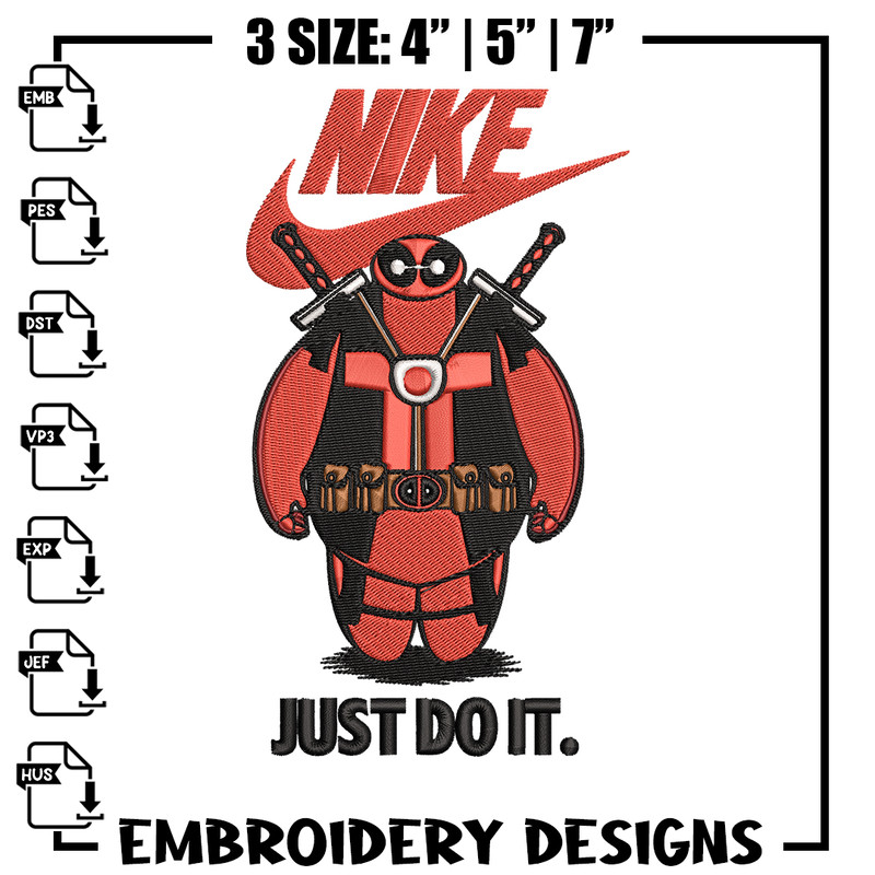 Deadpool funny Nike Embroidery design, Deadpool funny Embroidery, Nike design, Embroidery file, Instant download..jpg