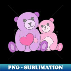 Mom and Baby Best Friends Teddy Bears - Creative Sublimation PNG Download - Perfect for Sublimation Mastery
