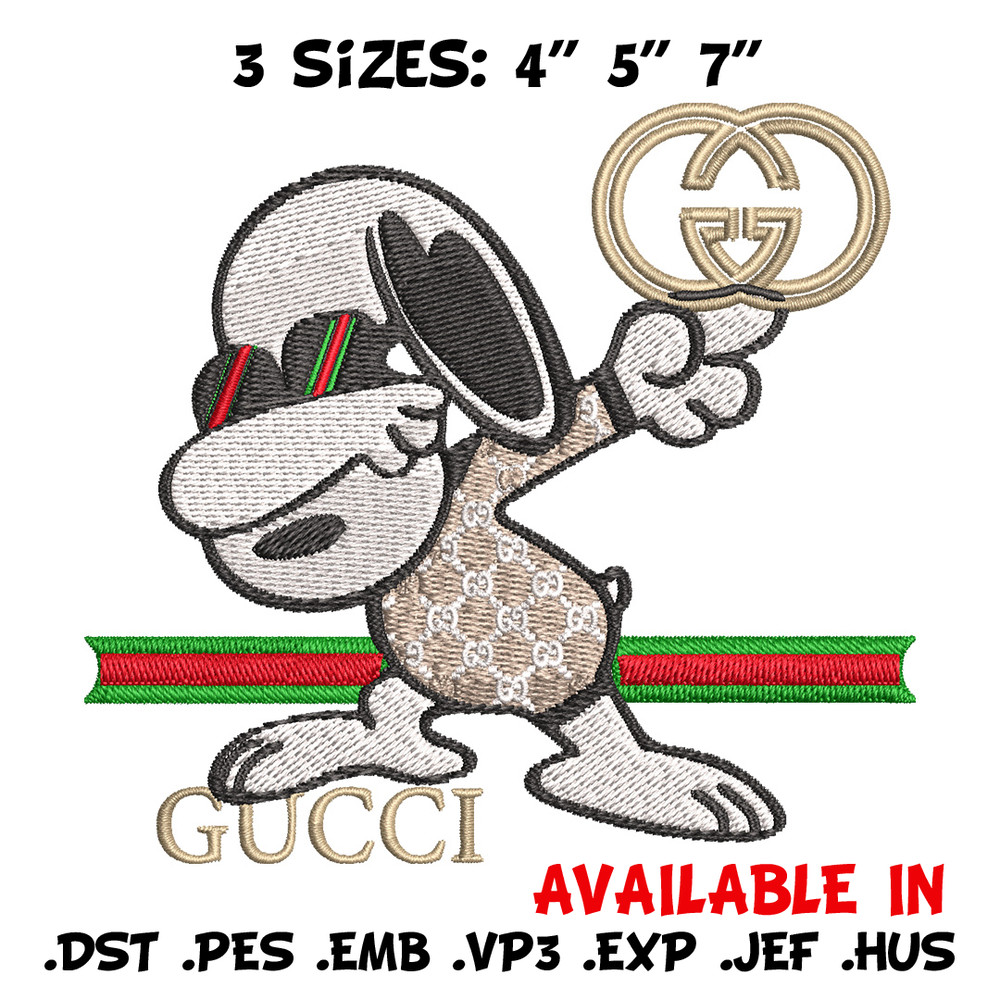 Dog cute gucci Embroidery Design, Gucci Embroidery, Embroidery File, Logo shirt, Sport Embroidery, Digital download..jpg
