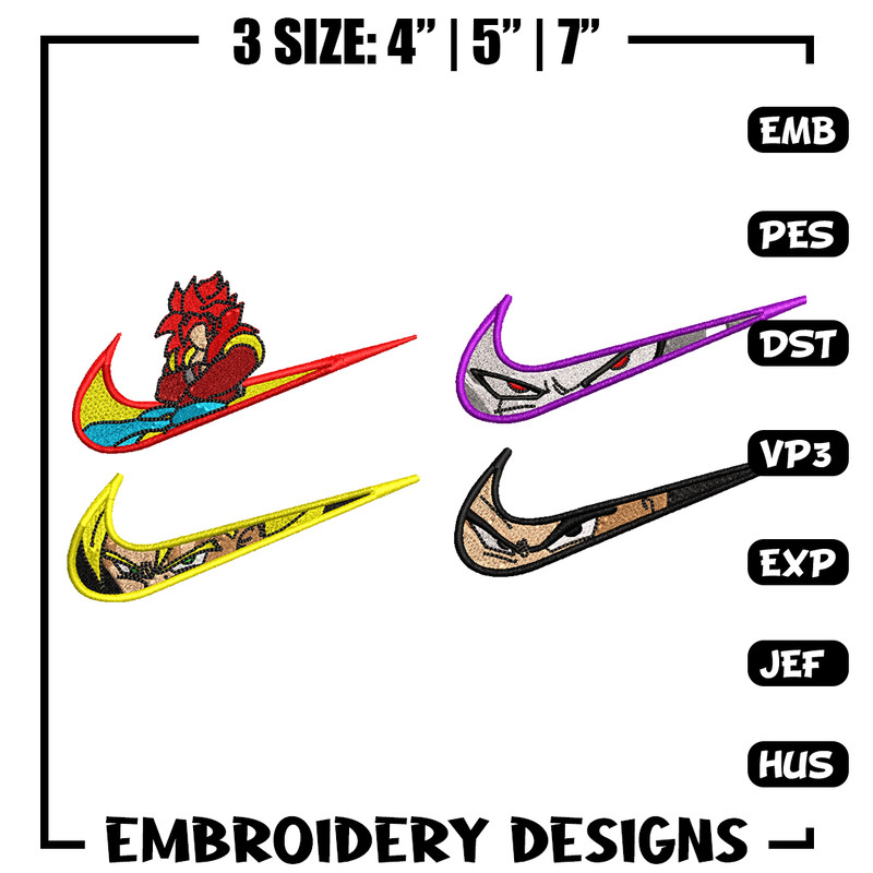 Dragon ball Nike embroidery design, dragon ball embroidery, Nike design, Embroidery file, Anime shirt, Instant download.jpg