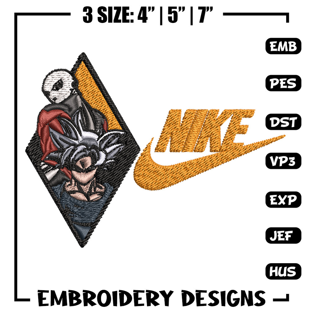 Dragonball Nike Embroidery design, Dragonball Embroidery, Nike design, Embroidery file, anime shirt, Instant download..jpg