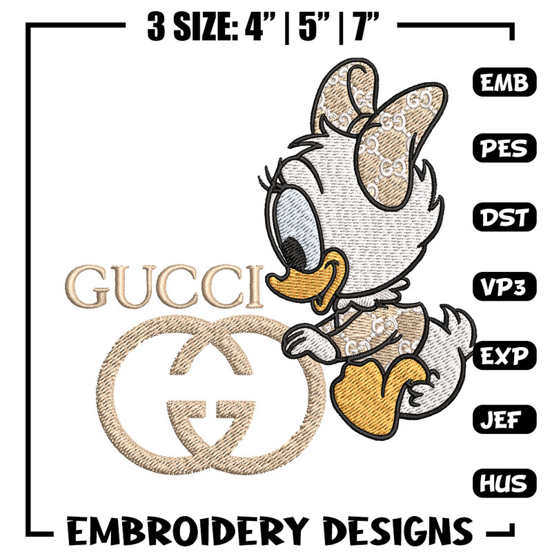 Duck baby Embroidery Design, Gucci Embroidery, Embroidery File, Logo shirt, Sport Embroidery, Digital download.jpg