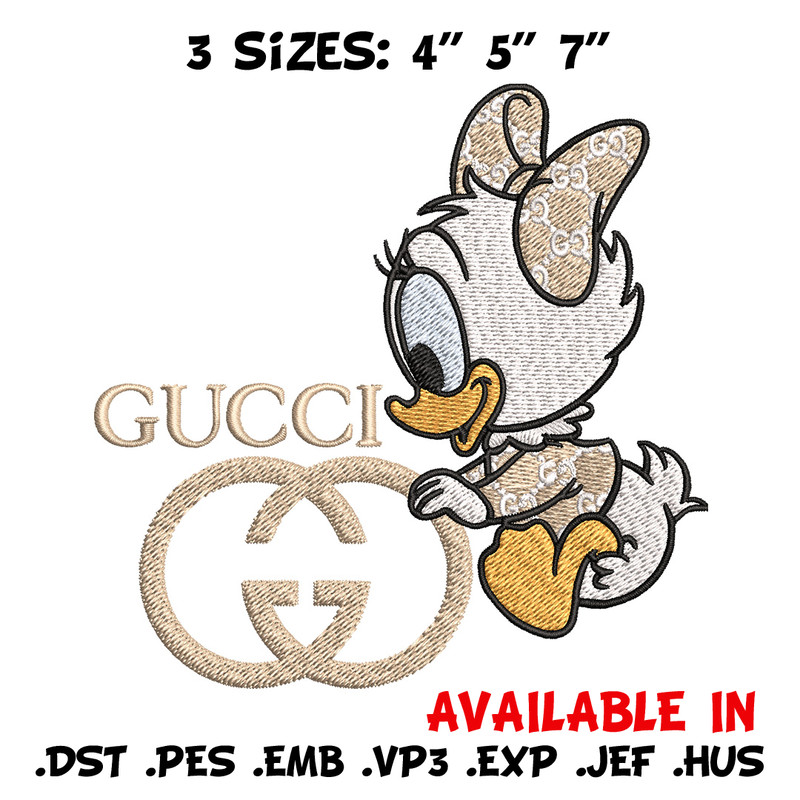 Duck baby Embroidery Design, Gucci Embroidery, Embroidery File, Logo shirt, Sport Embroidery, Digital download.jpg